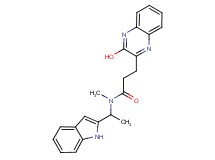 3-(3-hydroxy-2-quinoxalinyl)-N-[1-(1H-indol-2-yl)ethyl]-N-methylpropanamide