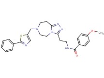 4-methoxy-N-(2-{7-[(2-phenyl-1,3-thiazol-5-yl)methyl]-6,7,8,9-tetrahydro-5H-[1,2,4]triazolo[4,3-d][1,4]diazepin-3-yl}ethyl)benzamide
