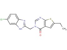 3-[(6-chloro-1H-benzimidazol-2-yl)methyl]-6-ethylthieno[2,3-d]pyrimidin-4(3H)-one