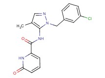 N-[1-(3-chlorobenzyl)-4-methyl-1H-pyrazol-5-yl]-6-oxo-1,6-dihydropyridine-2-carboxamide