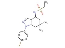 N-[1-(4-fluorophenyl)-6,6-dimethyl-4,5,6,7-tetrahydro-1H-indazol-4-yl]ethanesulfonamide