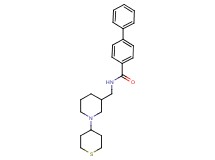 N-{[1-(tetrahydro-2H-thiopyran-4-yl)-3-piperidinyl]methyl}-4-biphenylcarboxamide