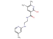 2-hydroxy-5,6-dimethyl-N-{2-[(4-methyl-2-pyridinyl)amino]ethyl}nicotinamide