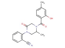2-[4-(2-hydroxy-4-methylbenzoyl)-5-methyl-2-oxo-1-piperazinyl]benzonitrile
