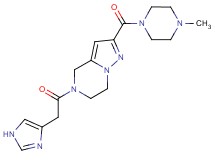 5-(1H-imidazol-4-ylacetyl)-2-[(4-methylpiperazin-1-yl)carbonyl]-4,5,6,7-tetrahydropyrazolo[1,5-a]pyrazine