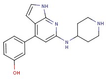 3-[6-(piperidin-4-ylamino)-1H-pyrrolo[2,3-b]pyridin-4-yl]phenol