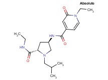 1-ethyl-N-{(3R,5S)-5-[(ethylamino)carbonyl]-1-isobutylpyrrolidin-3-yl}-2-oxo-1,2-dihydropyridine-4-carboxamide