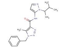 1-benzyl-N-[1-(1,2-dimethylpropyl)-1H-pyrazol-5-yl]-5-methyl-1H-1,2,3-triazole-4-carboxamide