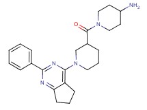 1-{[1-(2-phenyl-6,7-dihydro-5H-cyclopenta[d]pyrimidin-4-yl)-3-piperidinyl]carbonyl}-4-piperidinamine dihydrochloride