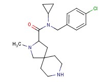N-(4-chlorobenzyl)-N-cyclopropyl-2-methyl-2,8-diazaspiro[4.5]decane-3-carboxamide dihydrochloride