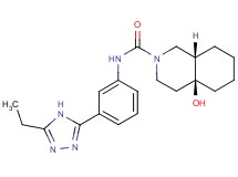 (4aS*,8aS*)-N-[3-(5-ethyl-4H-1,2,4-triazol-3-yl)phenyl]-4a-hydroxyoctahydroisoquinoline-2(1H)-carboxamide