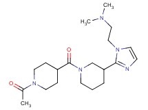 2-(2-{1-[(1-acetylpiperidin-4-yl)carbonyl]piperidin-3-yl}-1H-imidazol-1-yl)-N,N-dimethylethanamine
