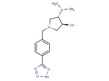 (3S*,4S*)-4-(dimethylamino)-1-[4-(2H-tetrazol-5-yl)benzyl]pyrrolidin-3-ol