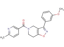 3-(3-methoxyphenyl)-5-[(6-methyl-3-pyridinyl)carbonyl]-4,5,6,7-tetrahydroisoxazolo[4,5-c]pyridine