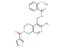 N-{[3-methyl-7-(3-thienylcarbonyl)-5,6,7,8-tetrahydro-2,7-naphthyridin-4-yl]methyl}-2-(methylthio)benzamide