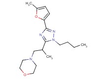 4-{2-[1-butyl-3-(5-methyl-2-furyl)-1H-1,2,4-triazol-5-yl]propyl}morpholine