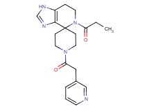 5-propionyl-1'-(pyridin-3-ylacetyl)-1,5,6,7-tetrahydrospiro[imidazo[4,5-c]pyridine-4,4'-piperidine]