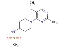 N-[1-(5-ethyl-2-methylpyrimidin-4-yl)piperidin-4-yl]methanesulfonamide