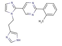 5-{1-[2-(1H-imidazol-4-yl)ethyl]-1H-imidazol-2-yl}-2-(2-methylphenyl)pyrimidine