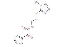 2-(2-furyl)-N-{2-[(1-methyl-1H-tetrazol-5-yl)thio]ethyl}-2-oxoacetamide