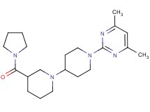 1'-(4,6-dimethylpyrimidin-2-yl)-3-(pyrrolidin-1-ylcarbonyl)-1,4'-bipiperidine