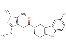 8-chloro-N-(3-methoxy-1,5-dimethyl-1H-pyrazol-4-yl)-1,3,4,5-tetrahydro-2H-pyrido[4,3-b]indole-2-carboxamide