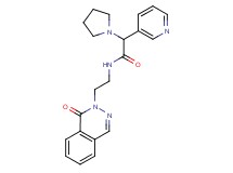 N-[2-(1-oxo-2(1H)-phthalazinyl)ethyl]-2-(3-pyridinyl)-2-(1-pyrrolidinyl)acetamide