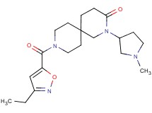 9-[(3-ethylisoxazol-5-yl)carbonyl]-2-(1-methylpyrrolidin-3-yl)-2,9-diazaspiro[5.5]undecan-3-one