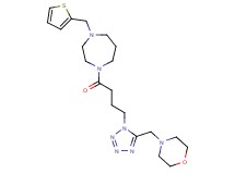 1-{4-[5-(4-morpholinylmethyl)-1H-tetrazol-1-yl]butanoyl}-4-(2-thienylmethyl)-1,4-diazepane