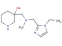 3-{[[(1-ethyl-1H-imidazol-2-yl)methyl](methyl)amino]methyl}piperidin-3-ol