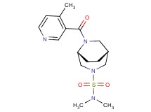 (1R*,5R*)-N,N-dimethyl-6-[(4-methylpyridin-3-yl)carbonyl]-3,6-diazabicyclo[3.2.2]nonane-3-sulfonamide