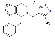 4-benzyl-5-[(3,5-dimethyl-1H-pyrazol-4-yl)methyl]-4,5,6,7-tetrahydro-1H-imidazo[4,5-c]pyridine