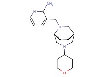 3-{[(1S*,5R*)-3-(tetrahydro-2H-pyran-4-yl)-3,6-diazabicyclo[3.2.2]non-6-yl]methyl}-2-pyridinamine