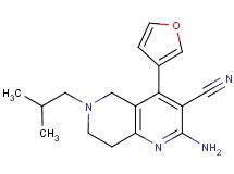2-amino-4-(3-furyl)-6-isobutyl-5,6,7,8-tetrahydro-1,6-naphthyridine-3-carbonitrile