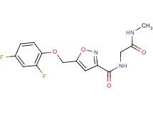 5-[(2,4-difluorophenoxy)methyl]-N-[2-(methylamino)-2-oxoethyl]isoxazole-3-carboxamide