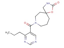 8-[(4-propyl-5-pyrimidinyl)carbonyl]-1-oxa-3,8-diazaspiro[4.6]undecan-2-one