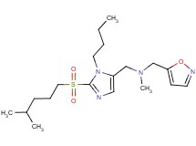 ({1-butyl-2-[(4-methylpentyl)sulfonyl]-1H-imidazol-5-yl}methyl)(5-isoxazolylmethyl)methylamine