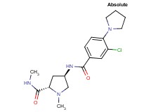 (4R)-4-[(3-chloro-4-pyrrolidin-1-ylbenzoyl)amino]-N,1-dimethyl-L-prolinamide