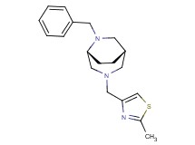 (1S*,5R*)-6-benzyl-3-[(2-methyl-1,3-thiazol-4-yl)methyl]-3,6-diazabicyclo[3.2.2]nonane