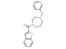 1-(1-benzothien-2-ylcarbonyl)-4-(3-pyridinylmethyl)-1,4-diazepane