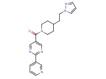 5-({4-[2-(1H-pyrazol-1-yl)ethyl]-1-piperidinyl}carbonyl)-2-(3-pyridinyl)pyrimidine