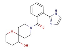 9-[2-(1H-imidazol-2-yl)benzoyl]-1-oxa-9-azaspiro[5.5]undecan-5-ol