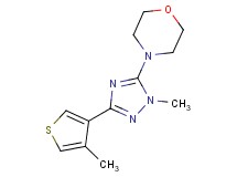 4-[1-methyl-3-(4-methyl-3-thienyl)-1H-1,2,4-triazol-5-yl]morpholine