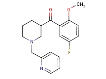 (5-fluoro-2-methoxyphenyl)[1-(2-pyridinylmethyl)-3-piperidinyl]methanone
