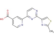 2-[2-(2-methyl-1,3-thiazol-4-yl)pyrimidin-4-yl]isonicotinic acid