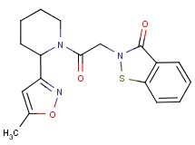 2-{2-[2-(5-methylisoxazol-3-yl)piperidin-1-yl]-2-oxoethyl}-1,2-benzisothiazol-3(2H)-one