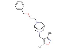 (1S*,5R*)-6-[2-(benzyloxy)ethyl]-3-[(3,5-dimethyl-4-isoxazolyl)methyl]-3,6-diazabicyclo[3.2.2]nonane