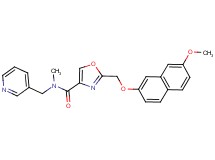 2-{[(7-methoxy-2-naphthyl)oxy]methyl}-N-methyl-N-(3-pyridinylmethyl)-1,3-oxazole-4-carboxamide