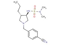 N'-[rel-(3R,4S)-1-(4-cyanobenzyl)-4-propyl-3-pyrrolidinyl]-N,N-dimethylsulfamide hydrochloride
