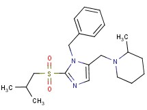 1-{[1-benzyl-2-(isobutylsulfonyl)-1H-imidazol-5-yl]methyl}-2-methylpiperidine